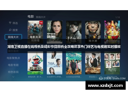 湖南卫视直播在线观看及精彩节目回看全攻略尽享热门综艺与电视剧实时播放